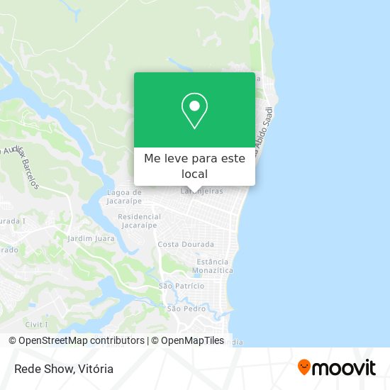 Rede Show mapa