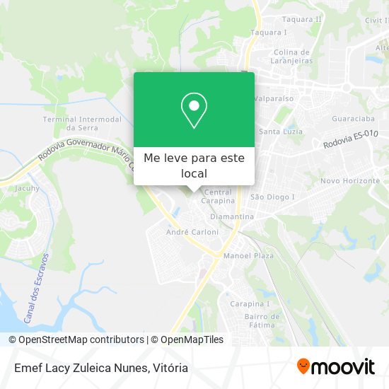 Emef Lacy Zuleica Nunes mapa