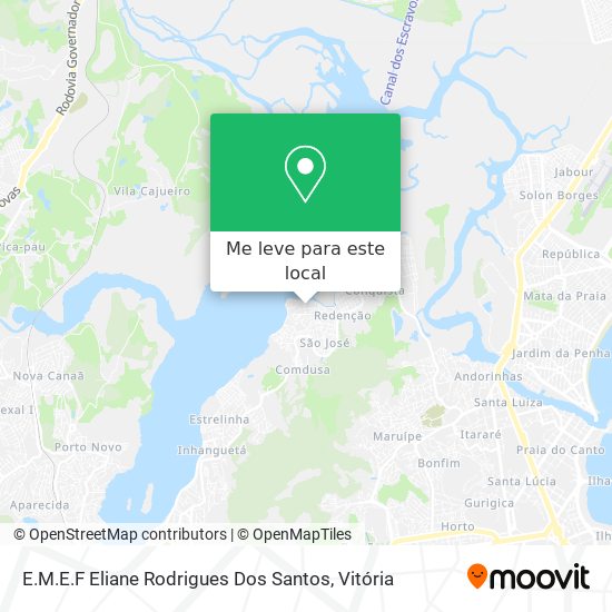 E.M.E.F Eliane Rodrigues Dos Santos mapa