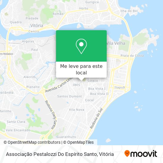 Associação Pestalozzi Do Espírito Santo mapa