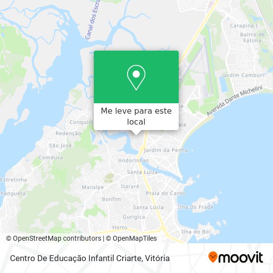 Centro De Educação Infantil Criarte mapa