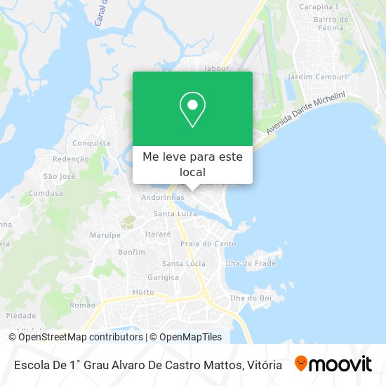 Escola De 1˚ Grau Alvaro De Castro Mattos mapa