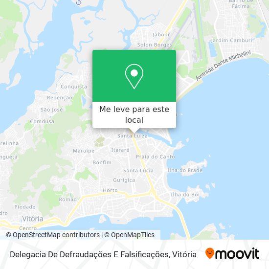 Delegacia De Defraudações E Falsificações mapa