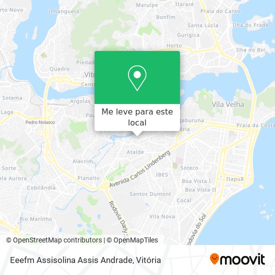 Eeefm Assisolina Assis Andrade mapa