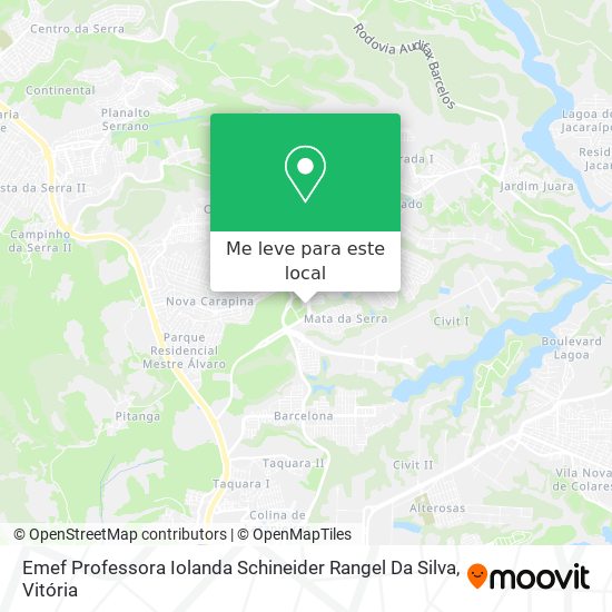 Emef Professora Iolanda Schineider Rangel Da Silva mapa