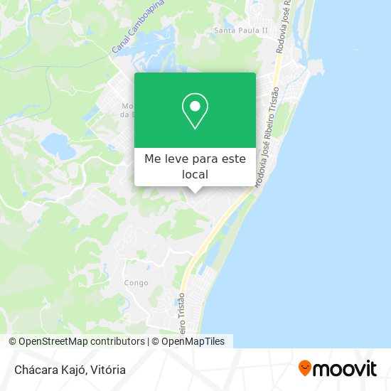 Chácara Kajó mapa