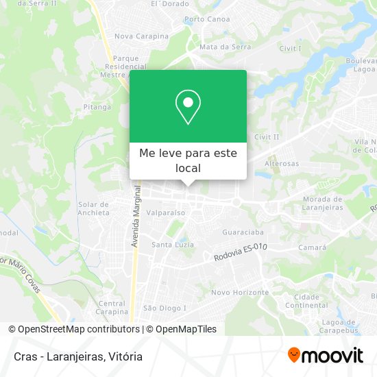 Cras - Laranjeiras mapa