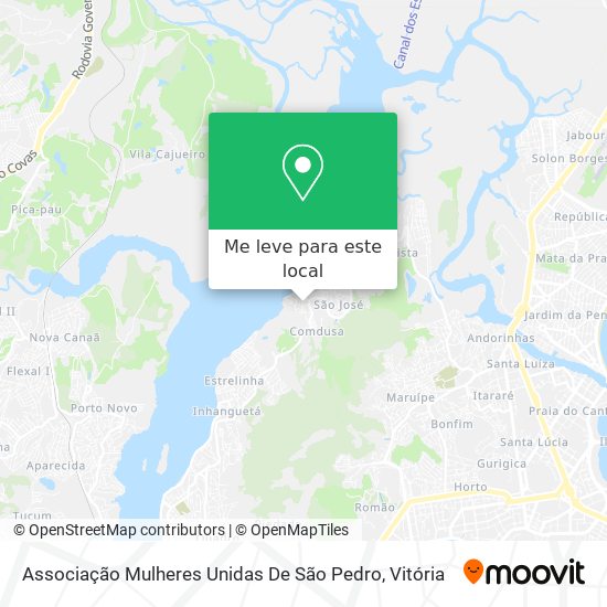 Associação Mulheres Unidas De São Pedro mapa