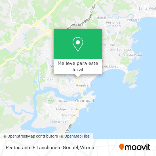 Restaurante E Lanchonete Gospel mapa
