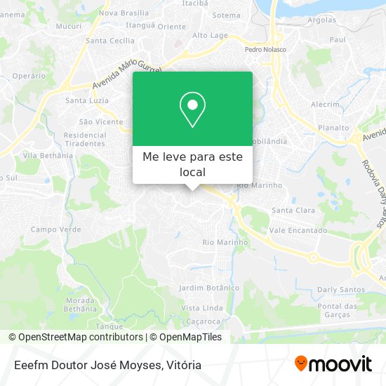 Eeefm Doutor José Moyses mapa