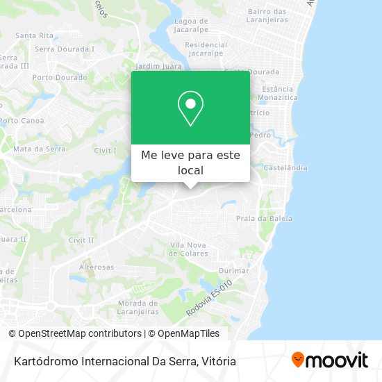 Kartódromo Internacional Da Serra mapa