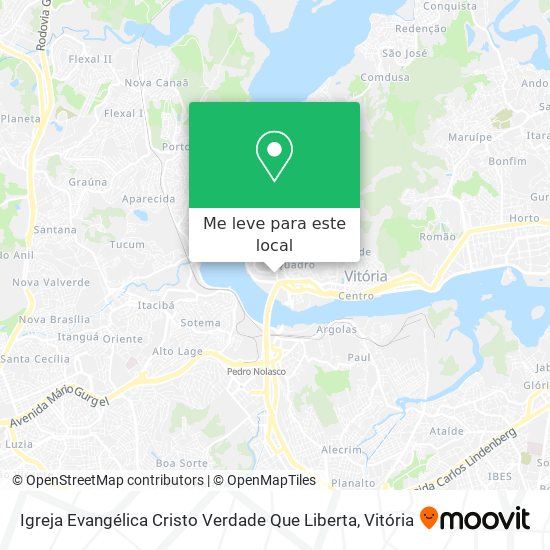 Igreja Evangélica Cristo Verdade Que Liberta mapa
