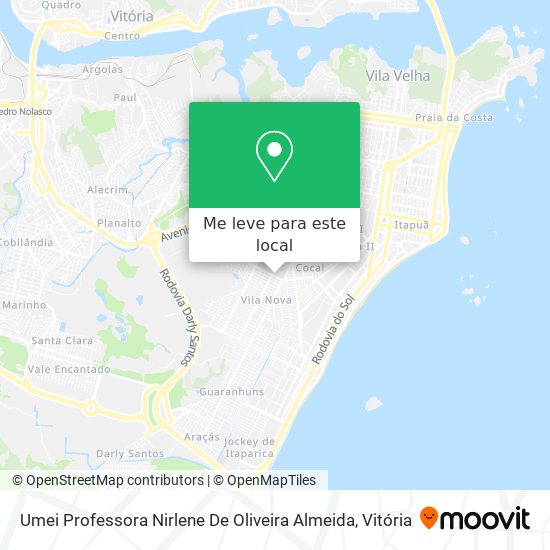 Umei Professora Nirlene De Oliveira Almeida mapa