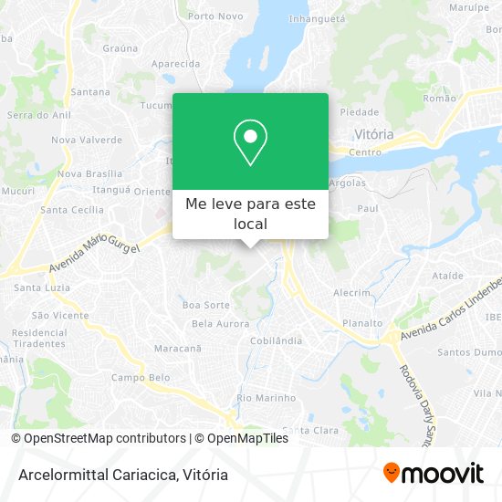 Arcelormittal Cariacica mapa