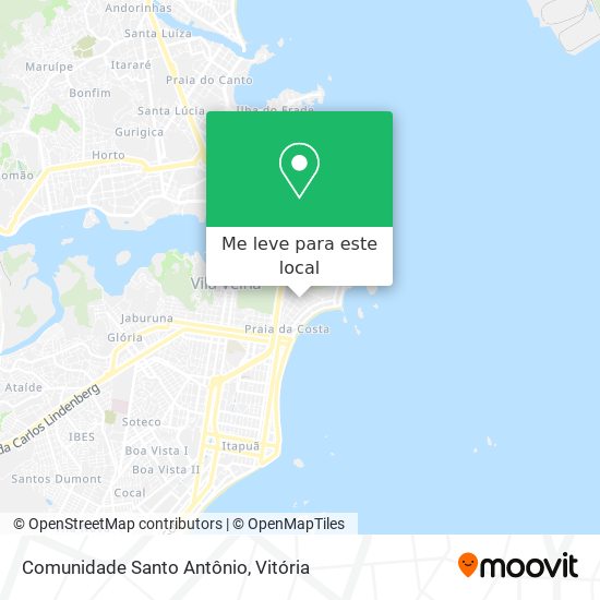 Comunidade Santo Antônio mapa