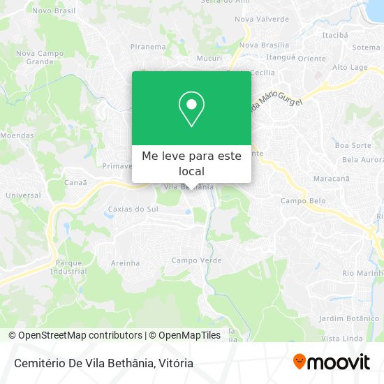 Cemitério De Vila Bethânia mapa