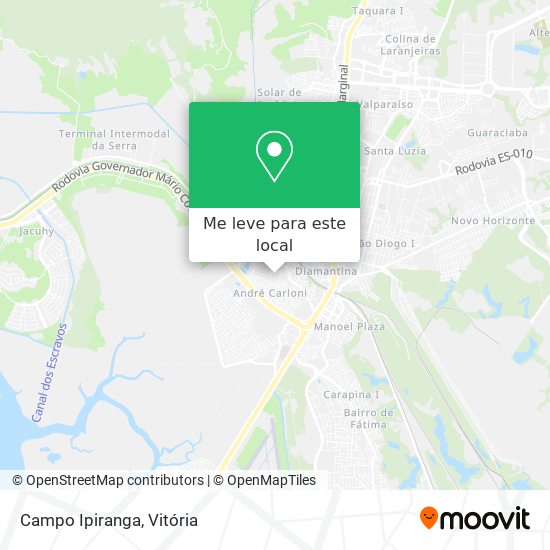 Campo Ipiranga mapa