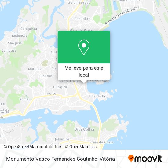 Monumento Vasco Fernandes Coutinho mapa