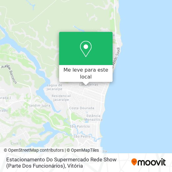 Estacionamento Do Supermercado Rede Show (Parte Dos Funcionários) mapa