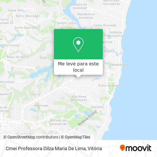 Cmei Professora Dilza Maria De Lima mapa