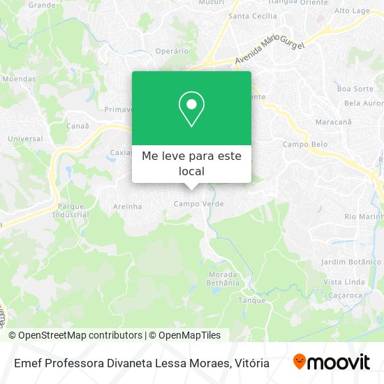 Emef Professora Divaneta Lessa Moraes mapa