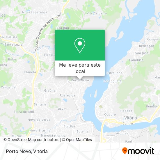 Porto Novo mapa