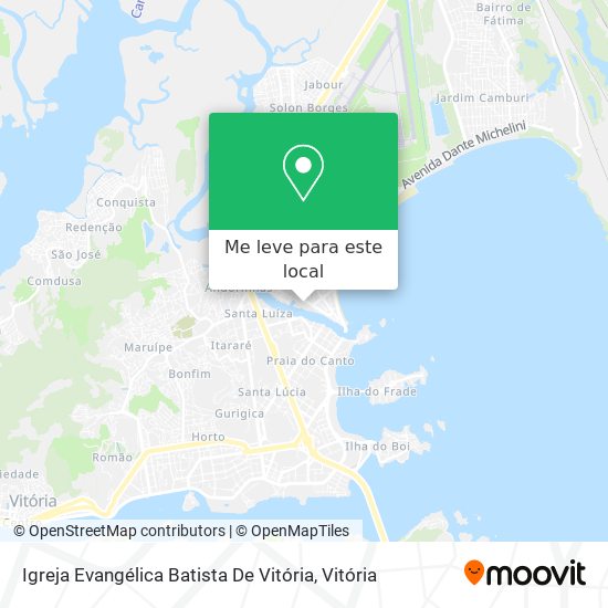 Igreja Evangélica Batista De Vitória mapa