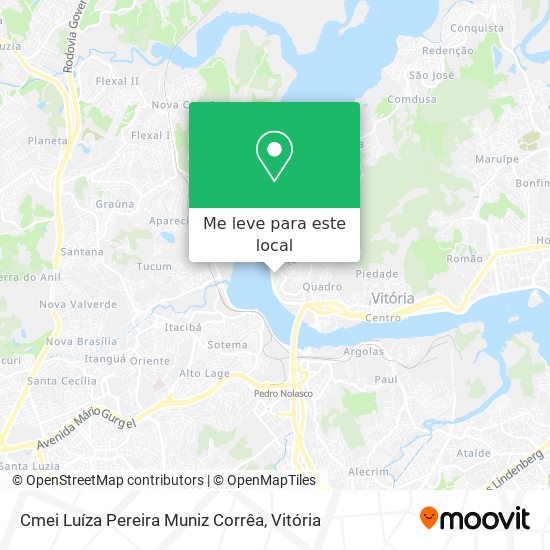 Cmei Luíza Pereira Muniz Corrêa mapa
