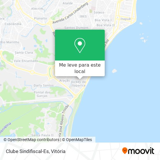 Clube Sindifiscal-Es mapa