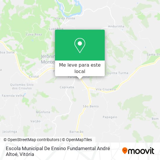 Escola Municipal De Ensino Fundamental André Altoé mapa