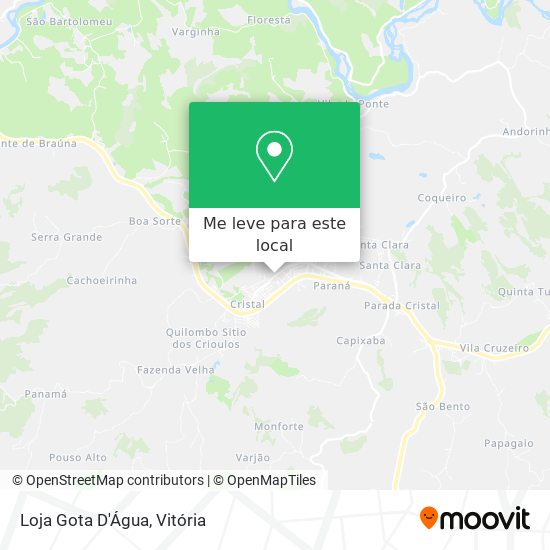 Loja Gota D'Água mapa