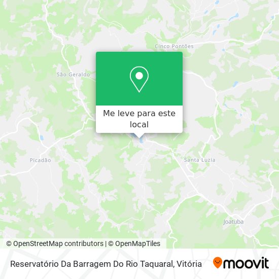 Reservatório Da Barragem Do Rio Taquaral mapa