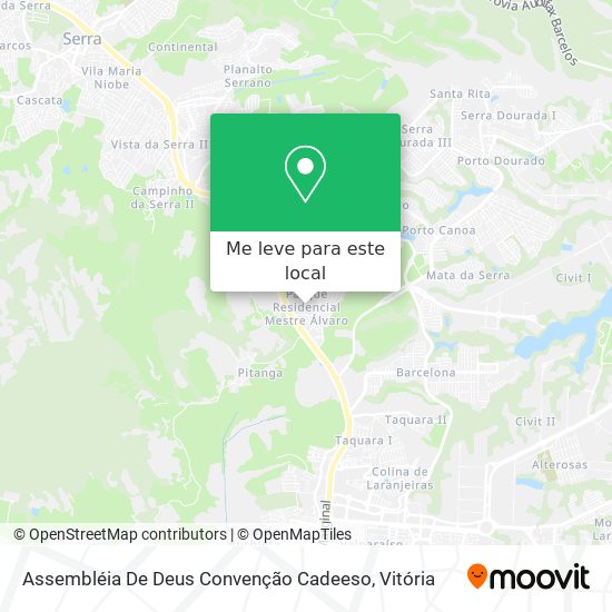 Assembléia De Deus Convenção Cadeeso mapa