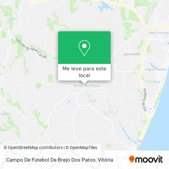 Campo De Futebol De Brejo Dos Patos mapa