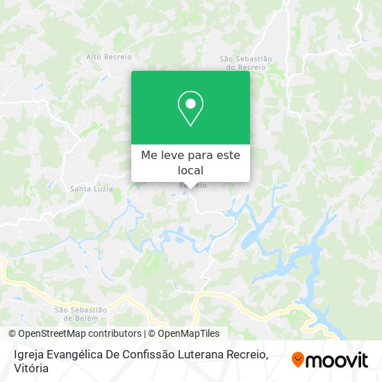 Igreja Evangélica De Confissão Luterana Recreio mapa