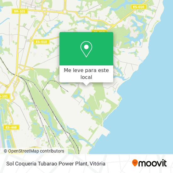 Sol Coqueria Tubarao Power Plant mapa