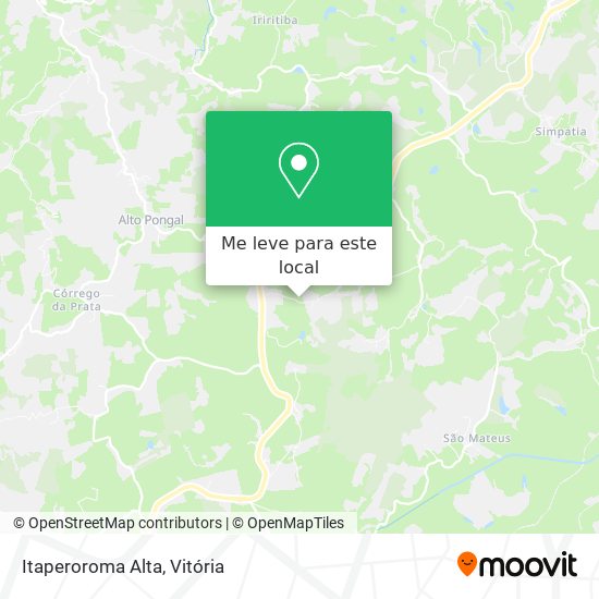 Itaperoroma Alta mapa