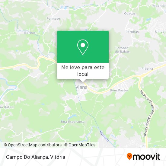 Campo Do Aliança mapa