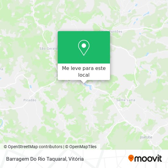 Barragem Do Rio Taquaral mapa