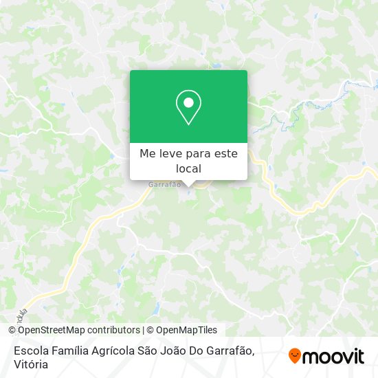 Escola Família Agrícola São João Do Garrafão mapa