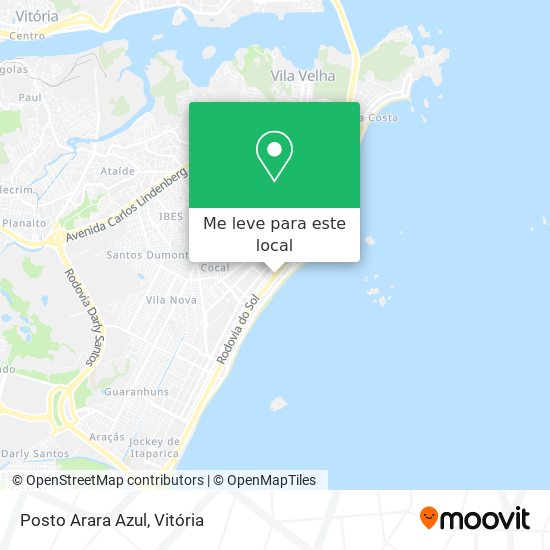 Posto Arara Azul mapa