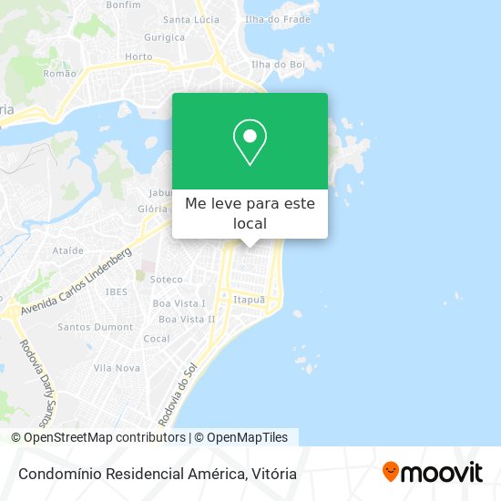 Condomínio Residencial América mapa