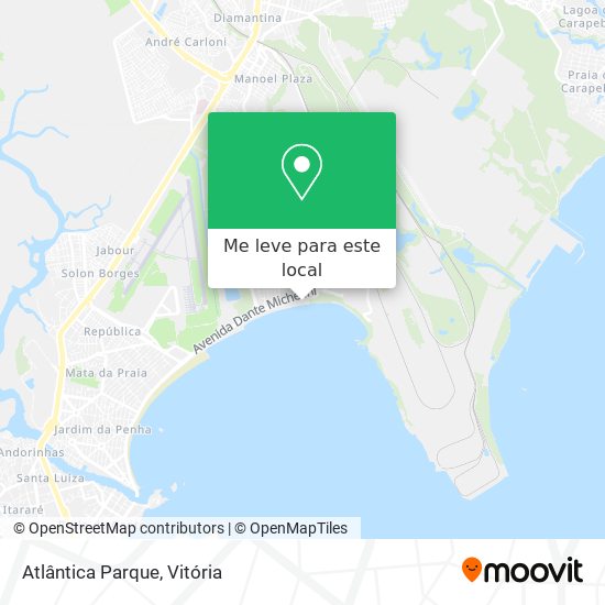 Atlântica Parque mapa
