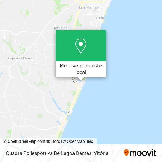 Quadra Poliesportiva De Lagoa Dántas mapa