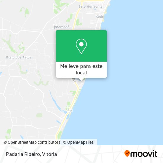 Padaria Ribeiro mapa