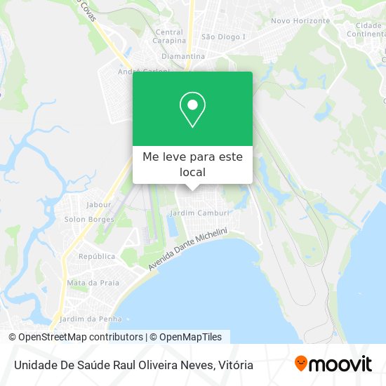 Unidade De Saúde Raul Oliveira Neves mapa