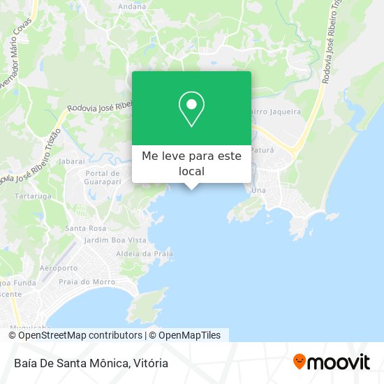 Baía De Santa Mônica mapa