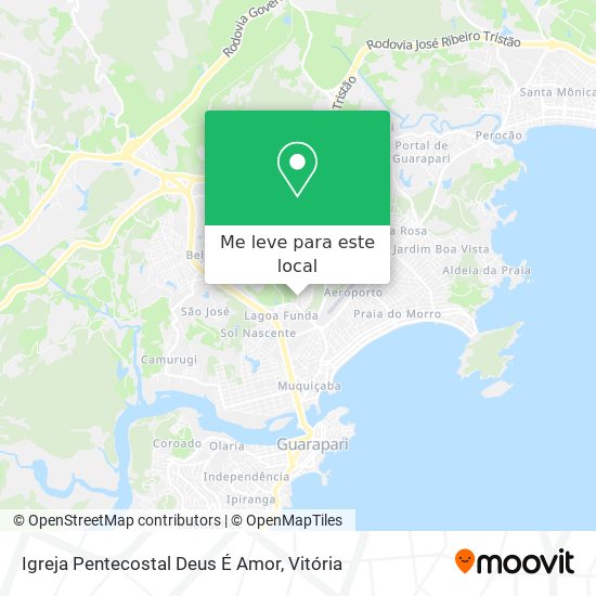 Igreja Pentecostal Deus É Amor mapa