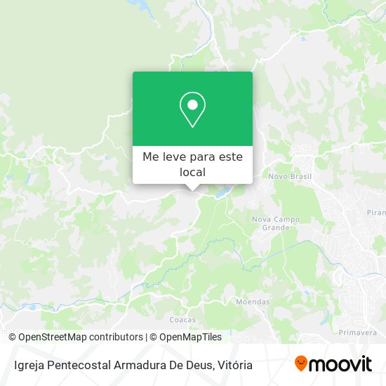Igreja Pentecostal Armadura De Deus mapa