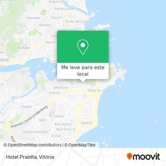 Hotel Prainha mapa